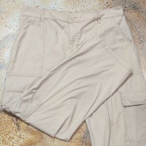 Sanctuary | Lightweight Cotton Stretch Light Tan Cargo Pants Size XXL